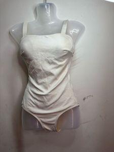 White Sleeveless Bodysuit