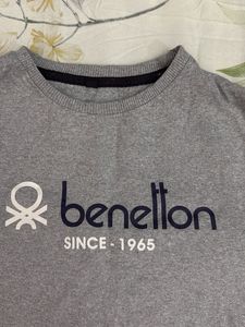 Benetton Grey Sweatshirt