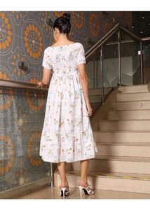 Floral Print Midi Dress