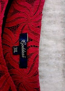 Red Lace Top