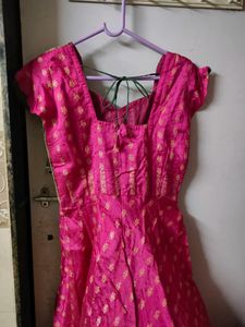 Saree stitched anarkali