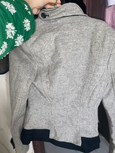 Grey Color Solid Blezer