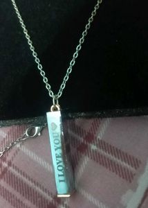 I Love You Silver Necklace