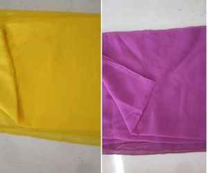 yellow and pink combo duppata