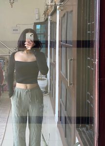 h&m square neck top