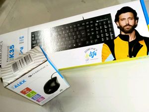 Combo Pack For ZEBRONICS Zeb Keyboard + Alex Mouse