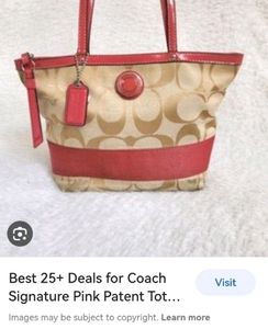 Coach Signature Canvas Tote Bag