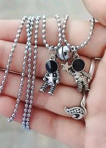 Couple Heart Lockets | Magnet Pendants