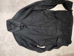 Black Button-Down Shirt