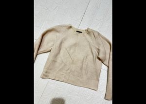 2 Sweater ( Blue Crop And White) Combo