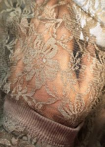 Brown Lace Top M Size