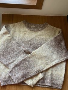 Gradient Knit Pullover Sweater