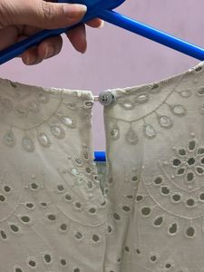 Eyelet Mini Dress