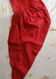 Black Kurti With Red Dhoti Pajama