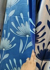 Blue Floral Curtains