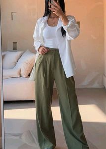Pintresty🌸 Olive Green Flared Pants