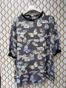 New With Tag Korean Printed Floral Pullover