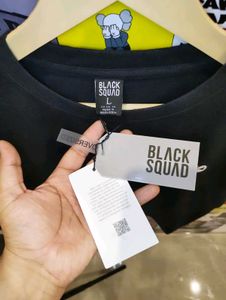 Black Squad Unisex Backprinted Oversize Tee 🔥