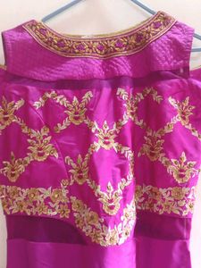 Elegant Pink Ethnic Gown