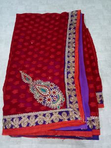 Women New Red Saree/Attractive Saree
