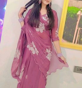 PINKISH PURPLE JIMMY CHOO SAREE