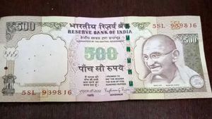 2015 ₹500 Note For Collection