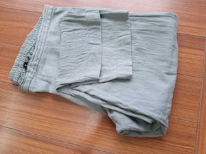 9) Olive Cotton Blend Pants - Size M