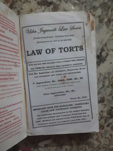 Law of Torts Book