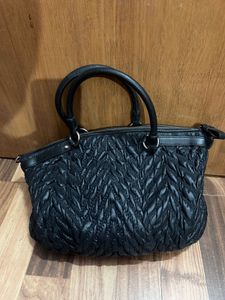 Coach Black Quilted Handbag