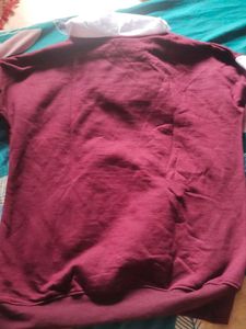 Maroon &amp; White Hoodie Condition Brand New