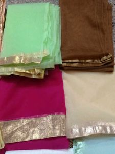 12 Colorful Net Dupattas with