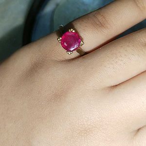 Ruby & Gold Cocktail Ring