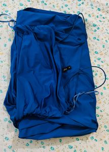 Blue Cutout Bodycon Dress