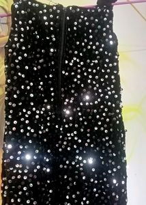 Black Fishcut Kids Partywear
