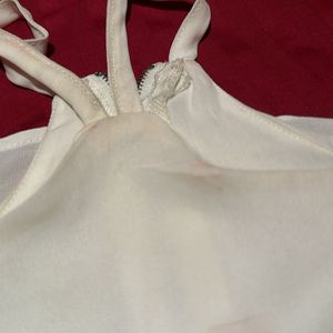 shein white halter top