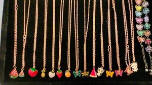 Cute Fruit Charm Necklaces
