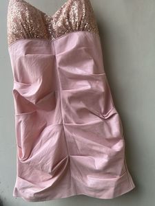 Arden B Pink Sequin Mini Dress