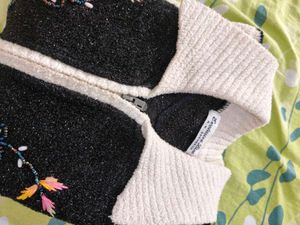 Embroidered Knit Cardigan