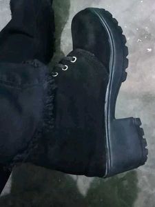Stylish Black Chunky Heel Ankle Boots Women