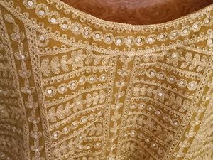 Embroidered Blouse with beautiful mirror work