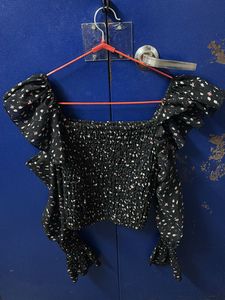 Floral Print Puff Sleeve Top