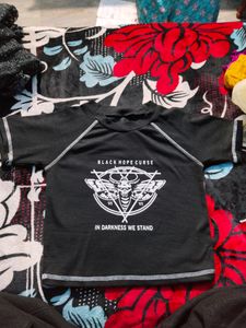 Girls Stylish Crop T Shirt