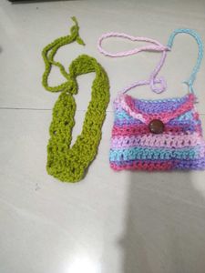 Crochet Set: Bag &amp; Accessories