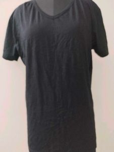 Casual Black plus size T-Shirt