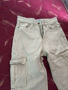 high rise wide leg beige jeans MANGO women