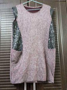Woolen Short Knee Length Dress