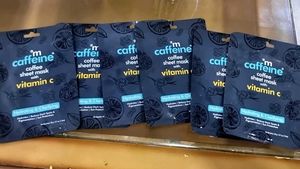 Coffee Sheet Mask With Vitamin C..