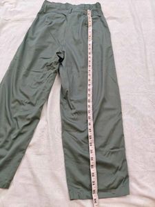 Olive Green  Trouser/ Capri