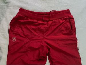 Red K-Swiss Track Pants