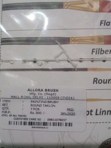 Arora Professional Artist Brush Set - 7 Pieces